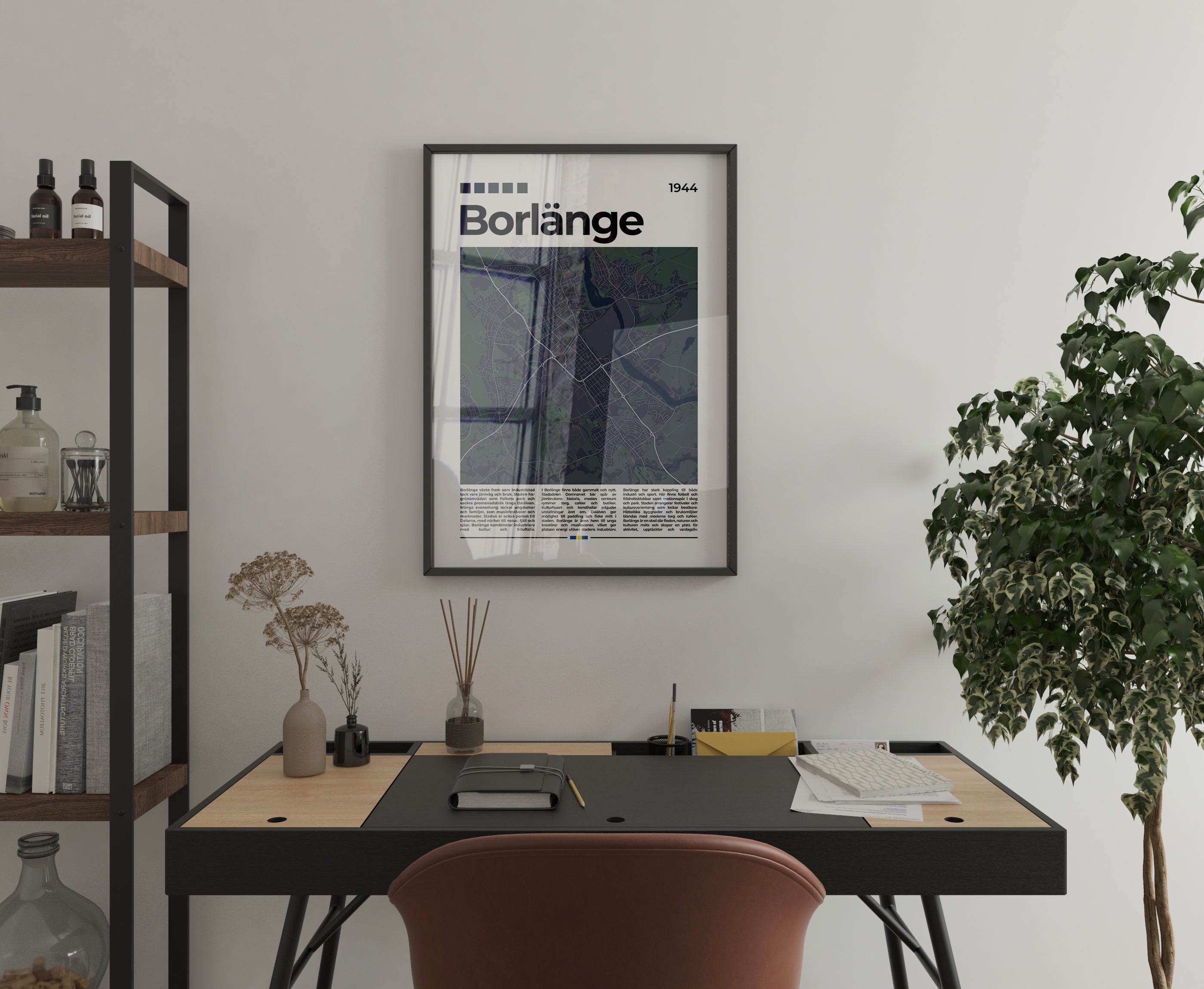 Borlänge Stadskarta Poster