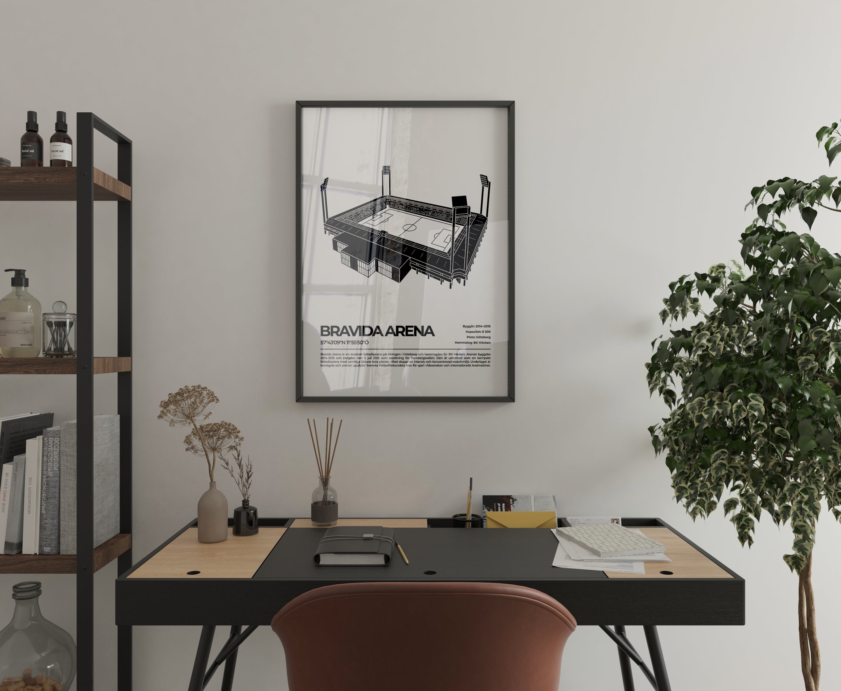 Bravida Arena Göteborg Poster – Modern arena (hemmaarena för BK Häcken)