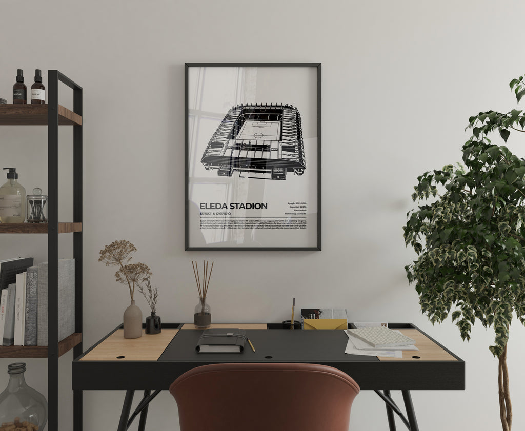 Eleda Stadion Malmö Poster – Ikonisk arena (hemmaarena för Malmö FF)