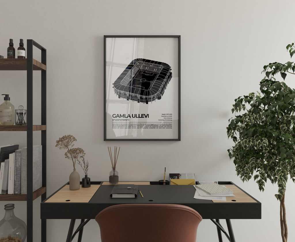 Gamla Ullevi Göteborg Poster – Ikonisk arena (hemmaarena för IFK Göteborg)