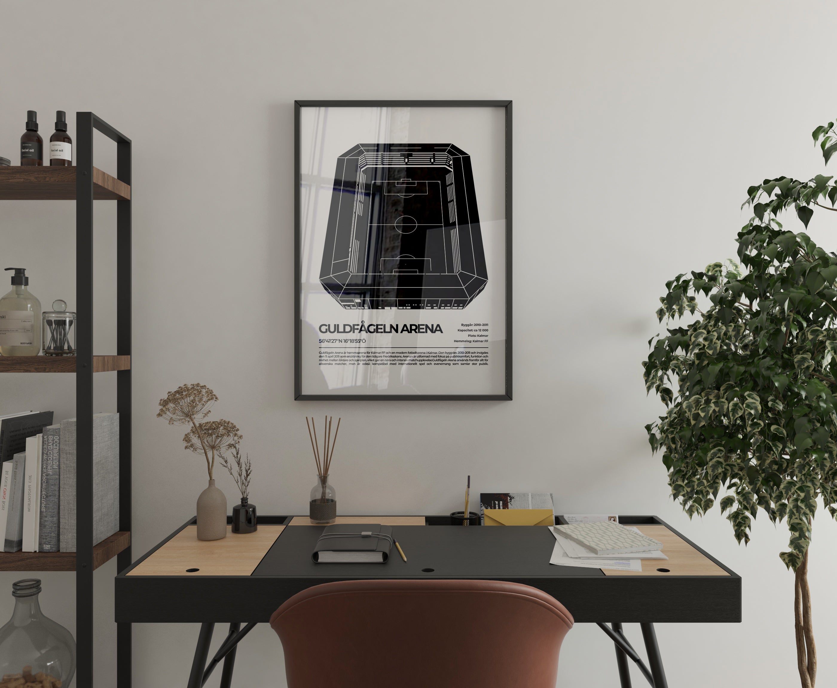 Guldfågeln Arena Kalmar Poster – Modern arena (hemmaarena för Kalmar FF)