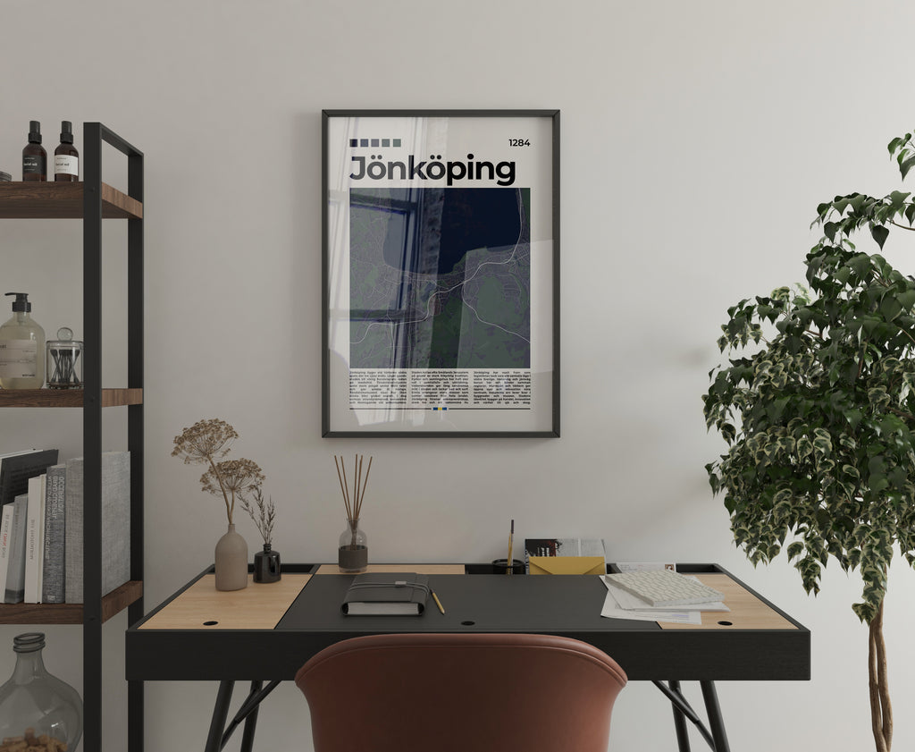 Jönköping Stadskarta Poster