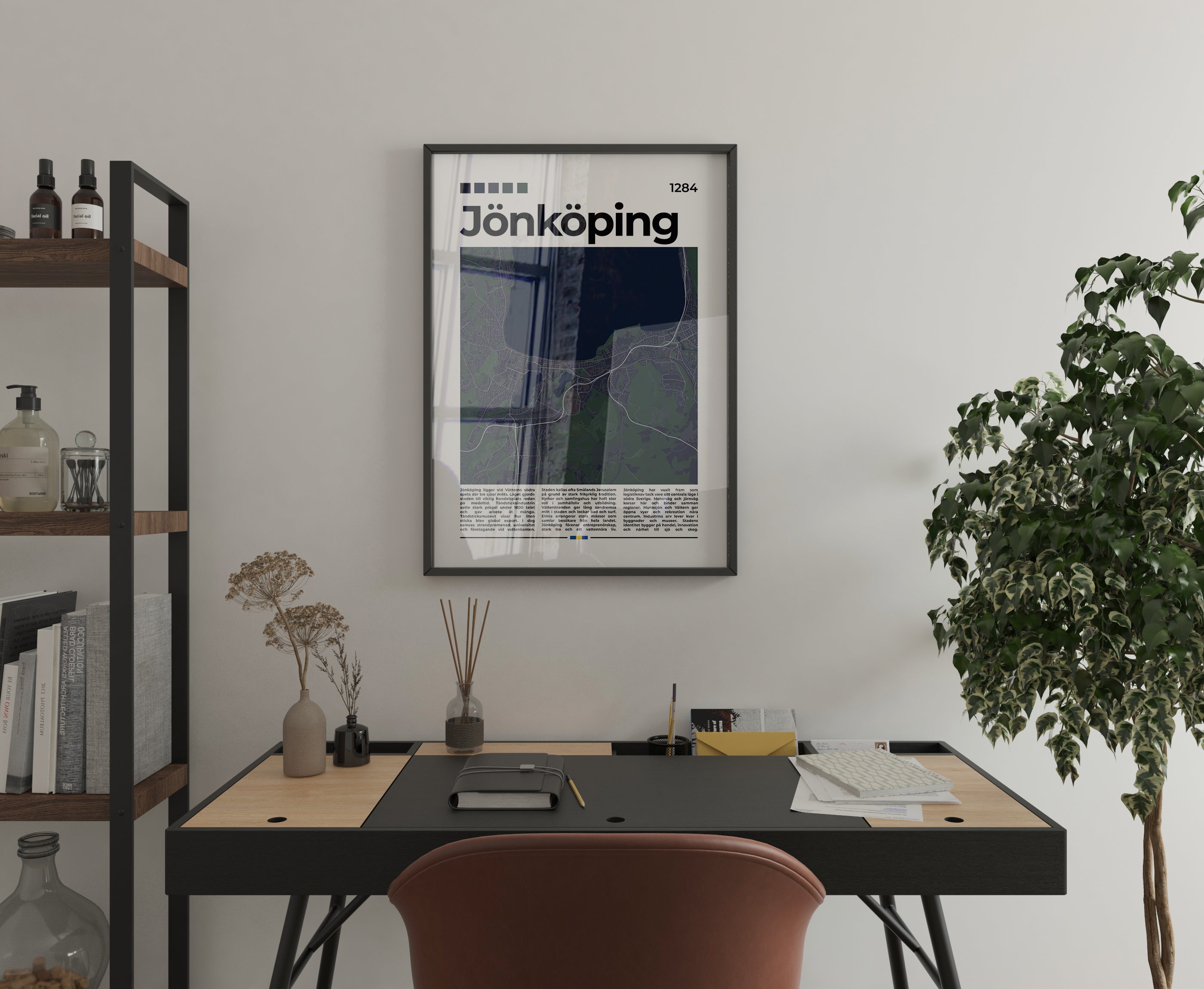 Jönköping Stadskarta Poster