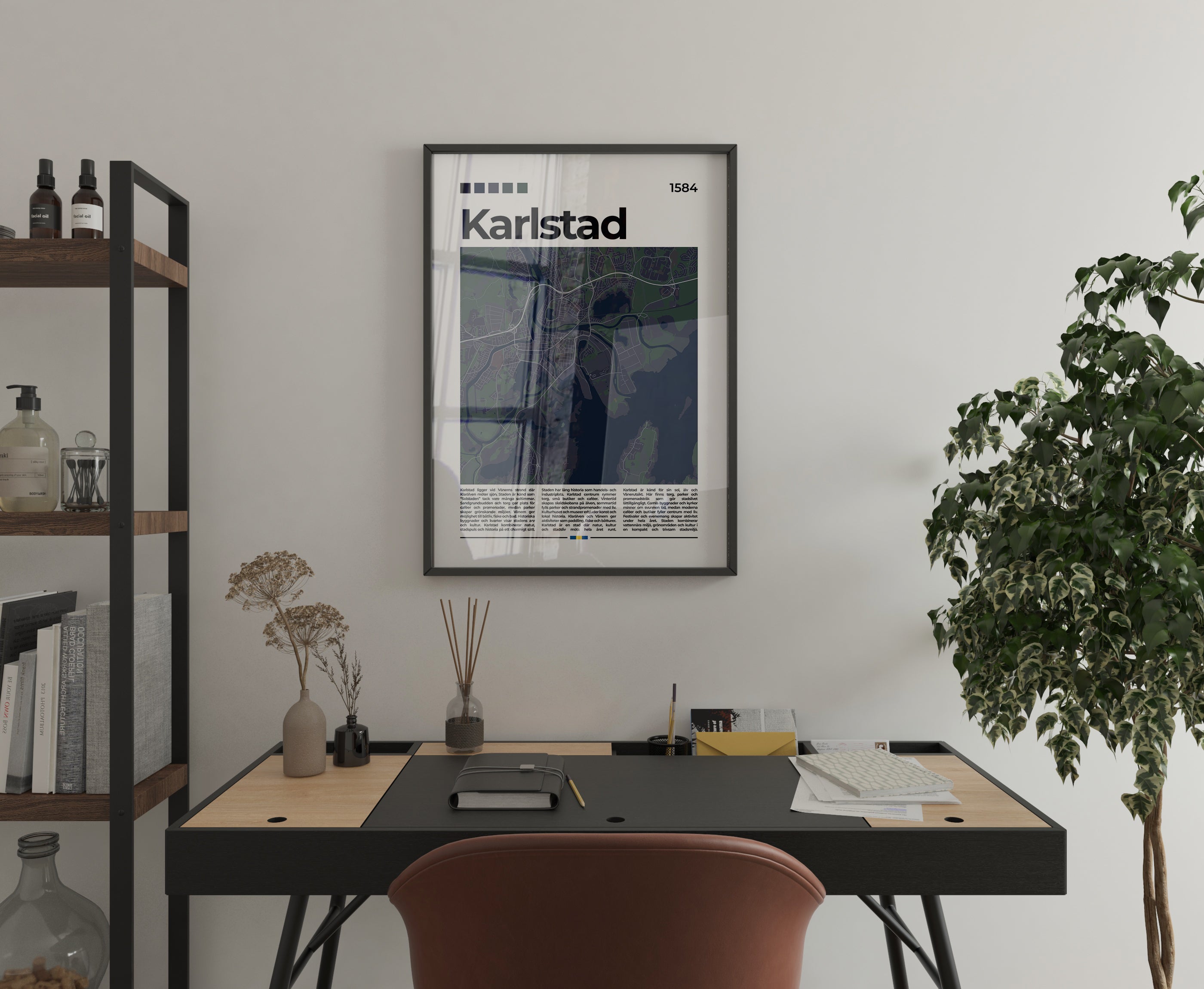 Karlstad Stadskarta Poster