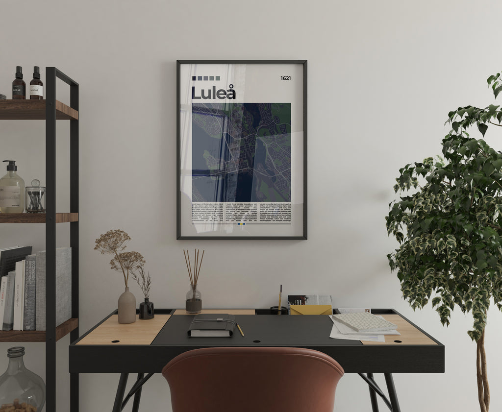 Luleå Stadskarta Poster