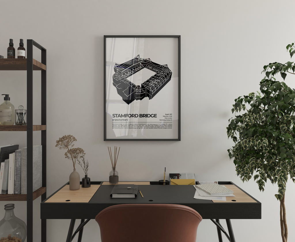Stamford Bridge London Poster – Ikonisk arena (hemmaarena för Chelsea FC)