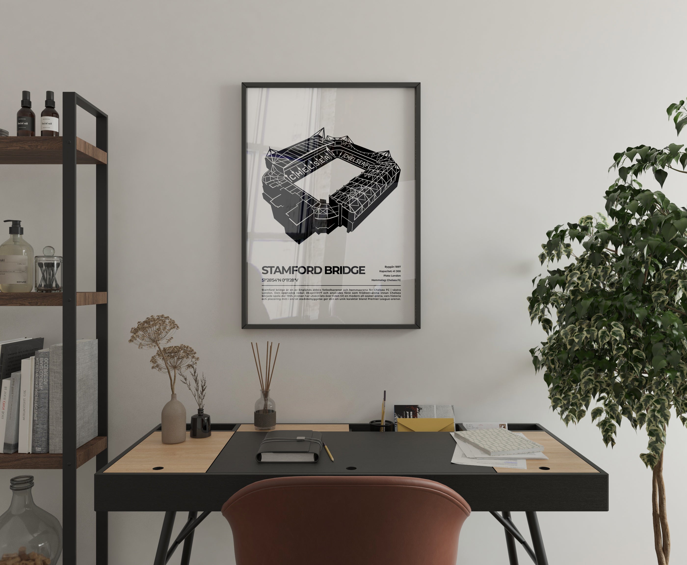 Stamford Bridge London Poster – Ikonisk arena (hemmaarena för Chelsea FC)