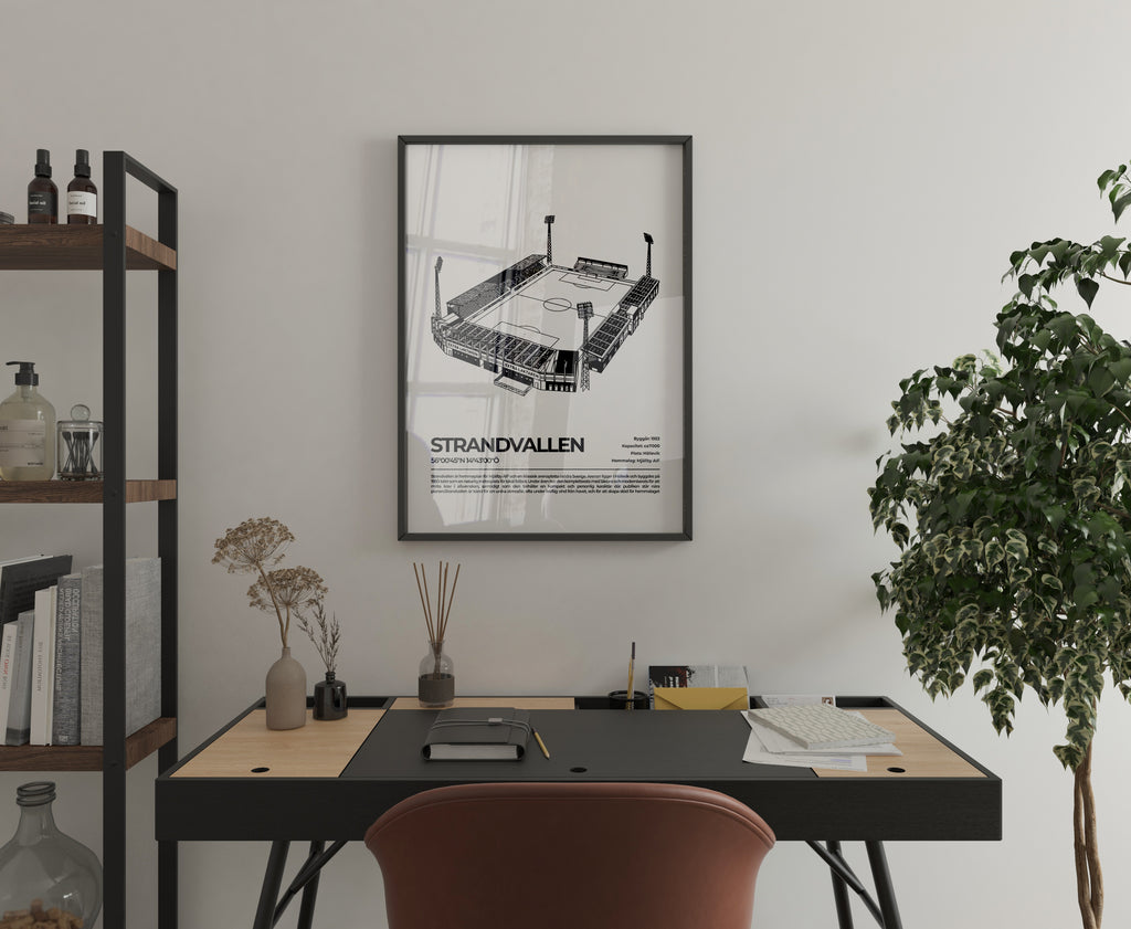 Strandvallen Hällevik Poster – Kustnära arena (hemmaarena för Mjällby AIF)