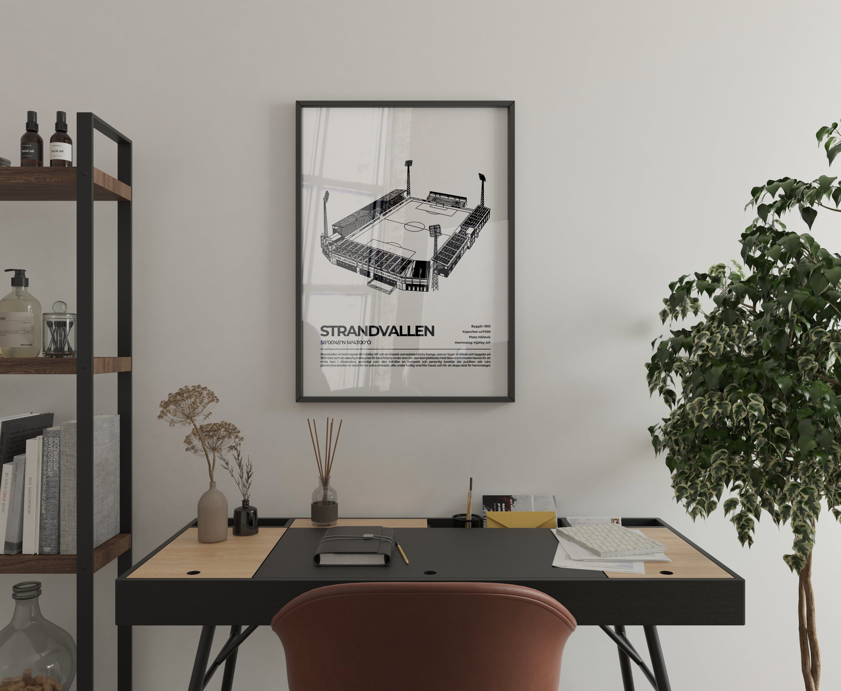 Strandvallen Hällevik Poster – Kustnära arena (hemmaarena för Mjällby AIF)