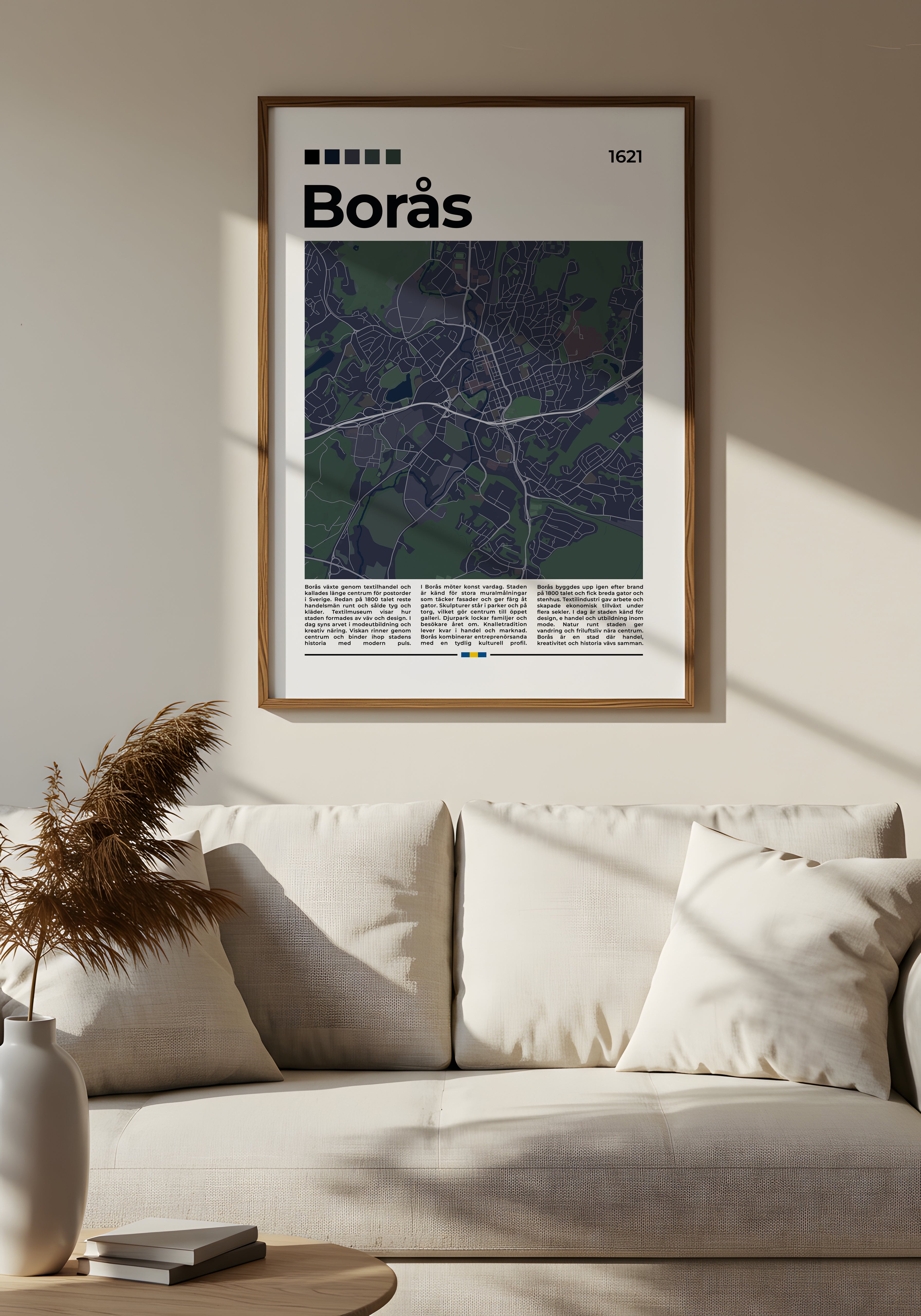 Borås Stadskarta Poster