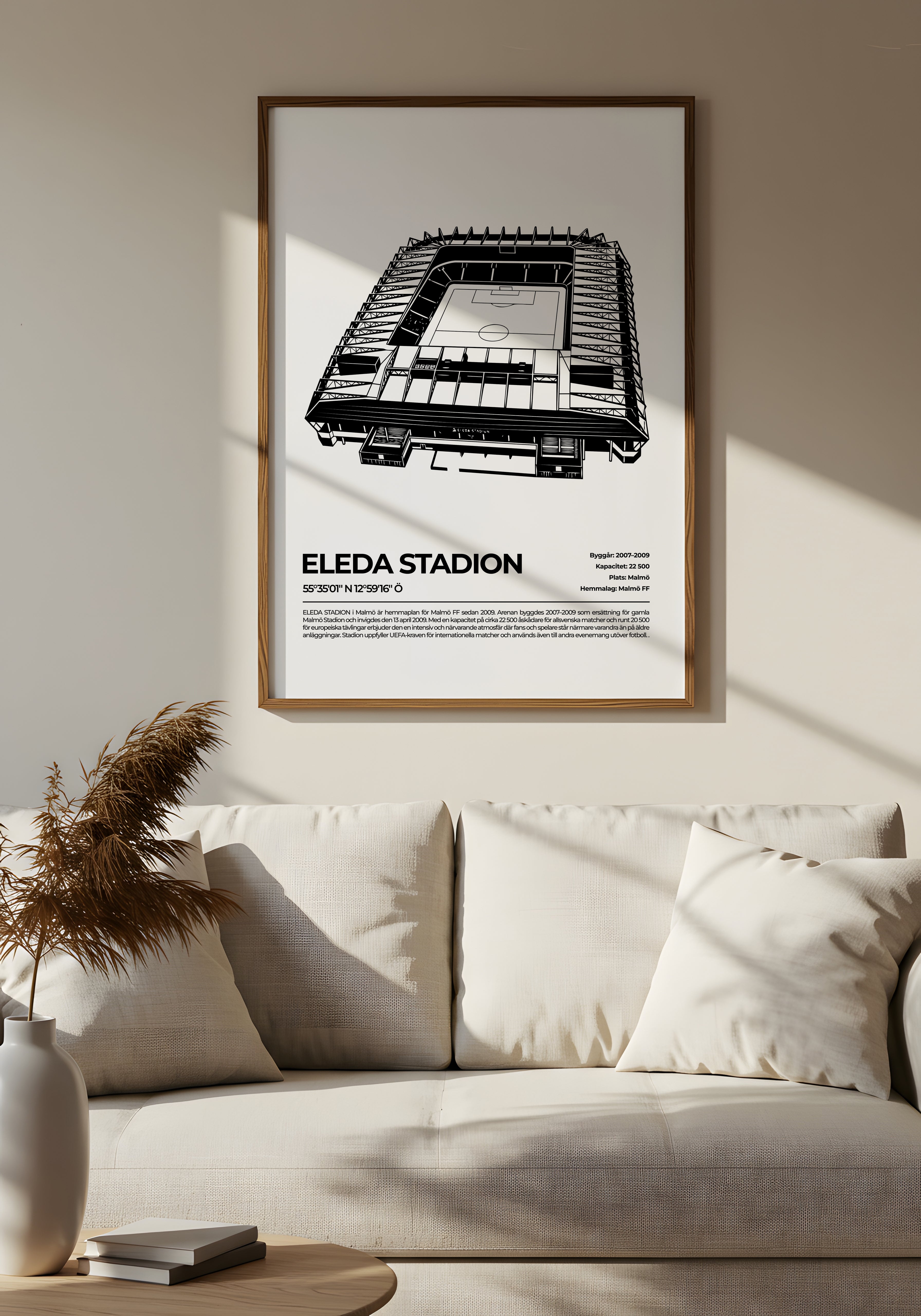 Eleda Stadion Malmö Poster – Ikonisk arena (hemmaarena för Malmö FF)