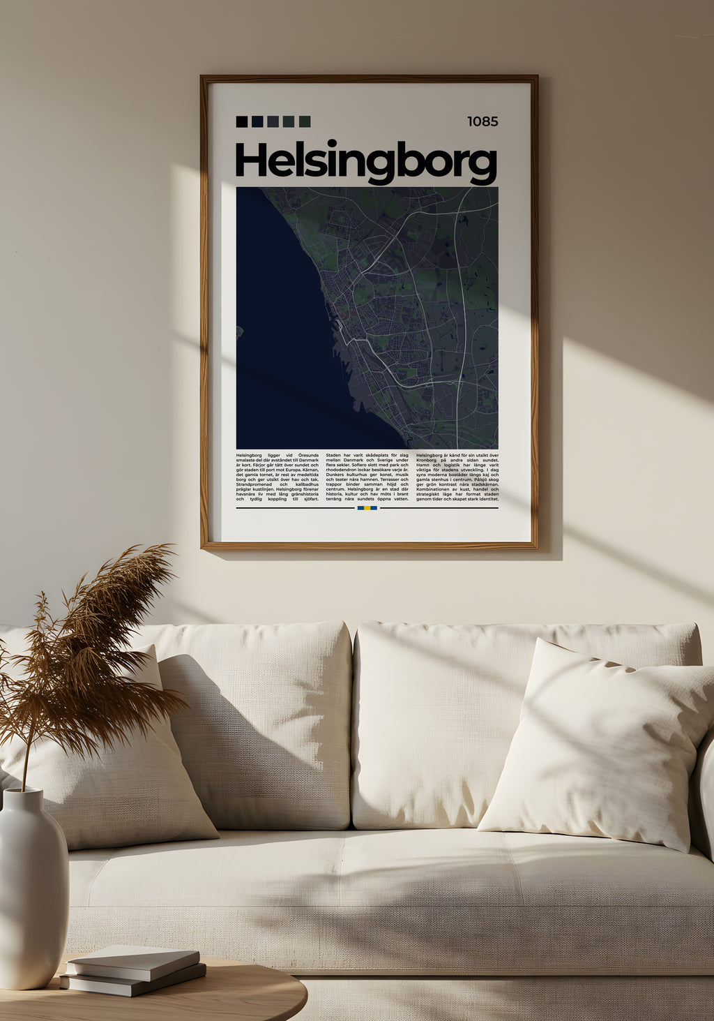 Helsingborg Stadskarta Poster