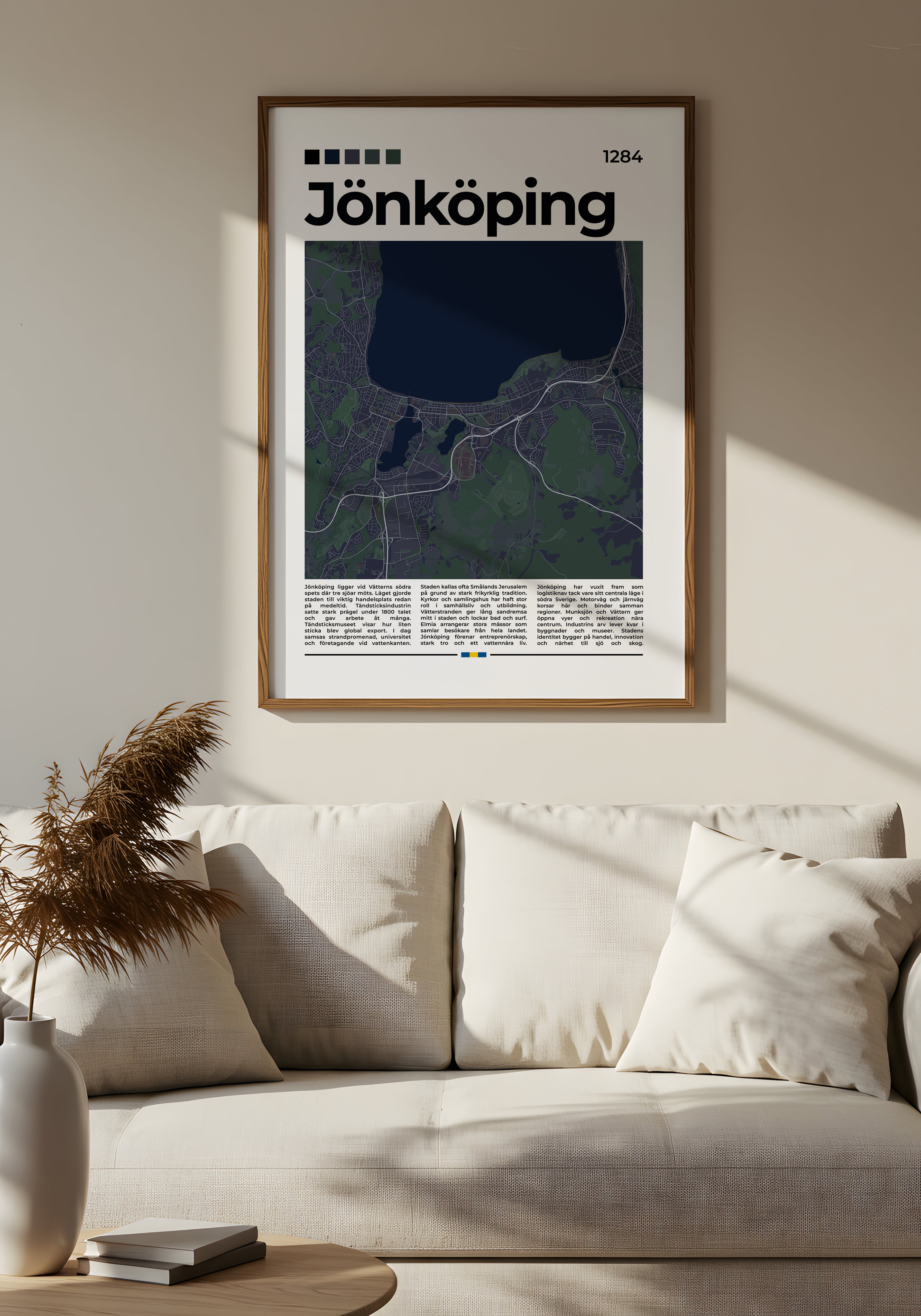 Jönköping Stadskarta Poster