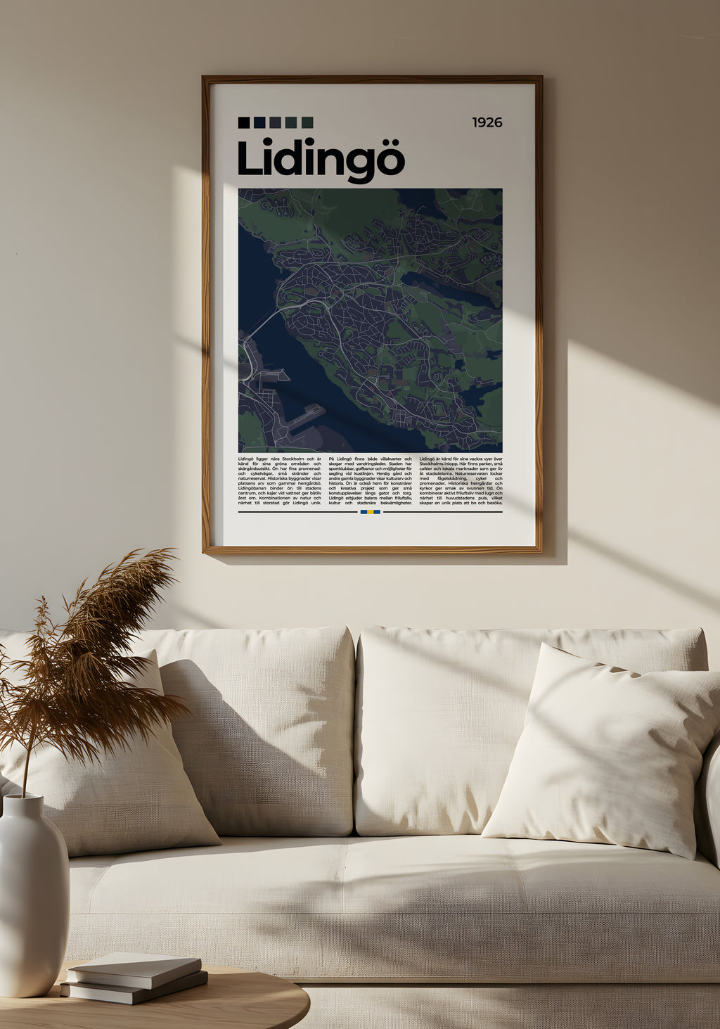 Lidingö Stadskarta Poster