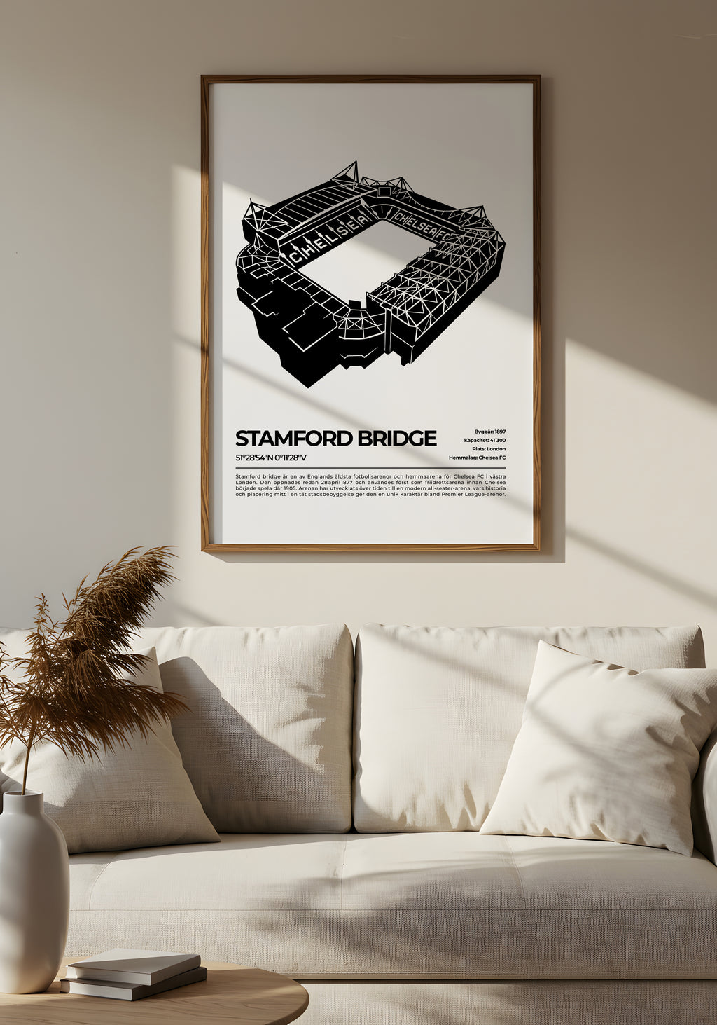 Stamford Bridge London Poster – Ikonisk arena (hemmaarena för Chelsea FC)