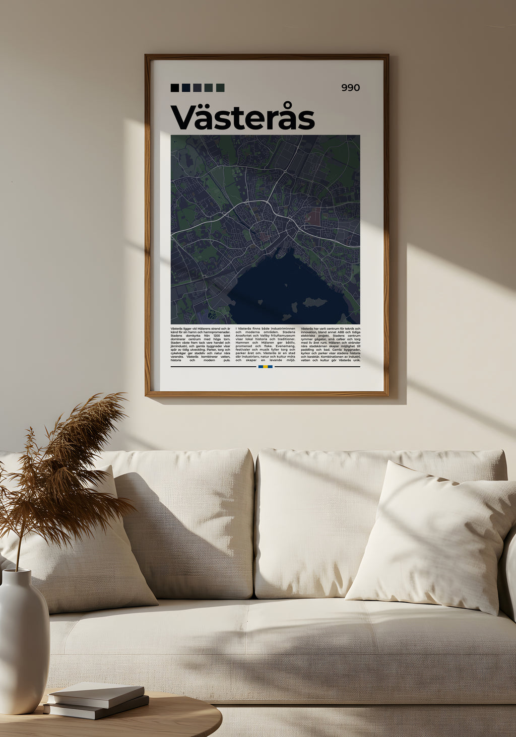 Västerås Stadskarta Poster