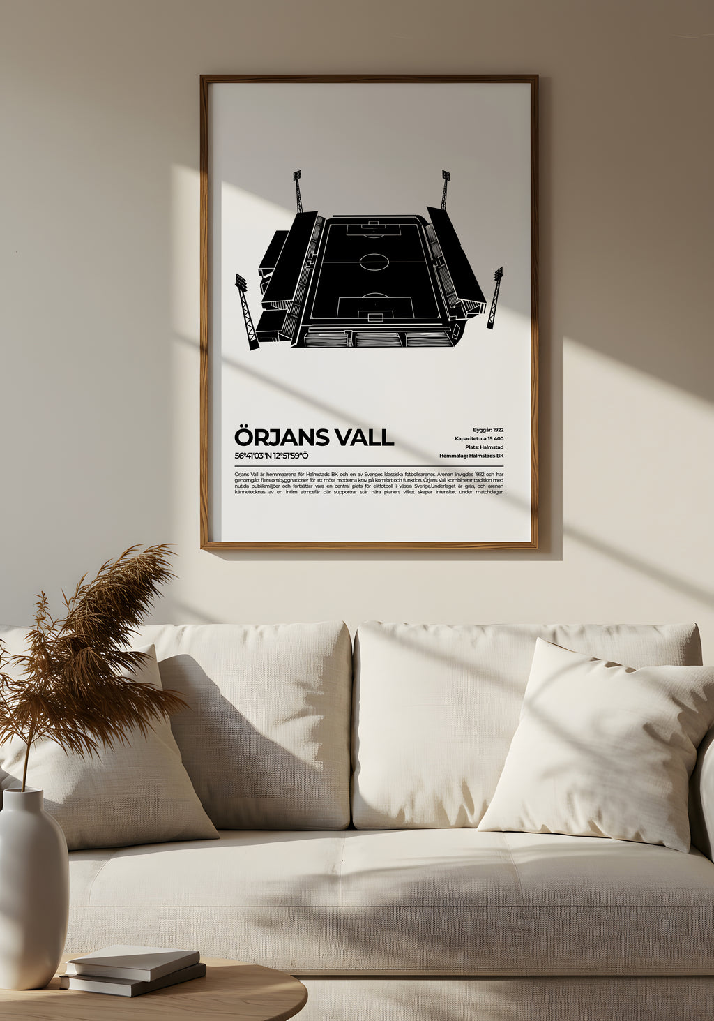 Örjans Vall Halmstad Poster – Historisk arena (hemmaarena för Halmstads BK)